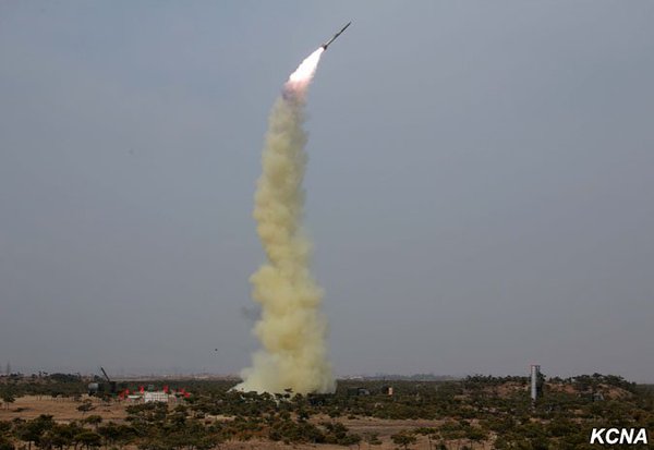 NorthKorea releases images of new KN-06 long range Surface-to-Air-Missile test - rpt based on Russia S-300 series  