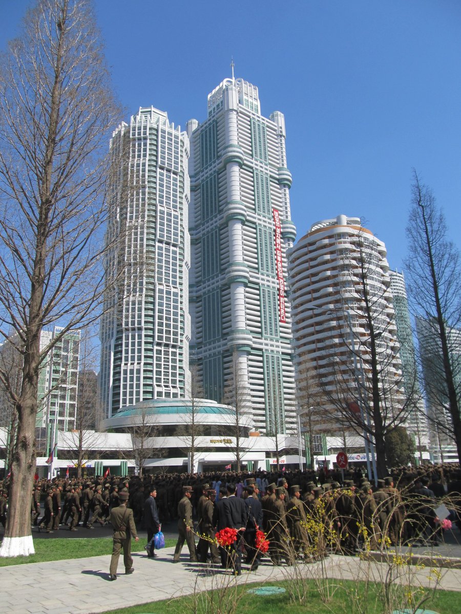 Ryomyong Street in central Pyongyang DPRK  