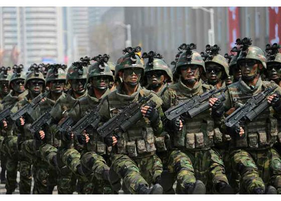 More images of North Korea Special Forces released by Rodong Sinmun.  