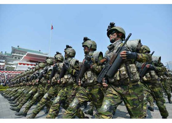 More images of North Korea Special Forces released by Rodong Sinmun.  