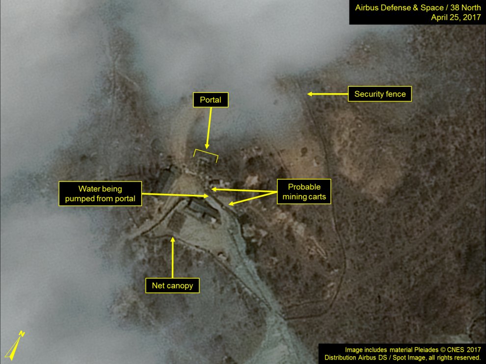 North Korea’s Punggye-ri Nuclear Test Site: Activity Continues Throughout the Site.