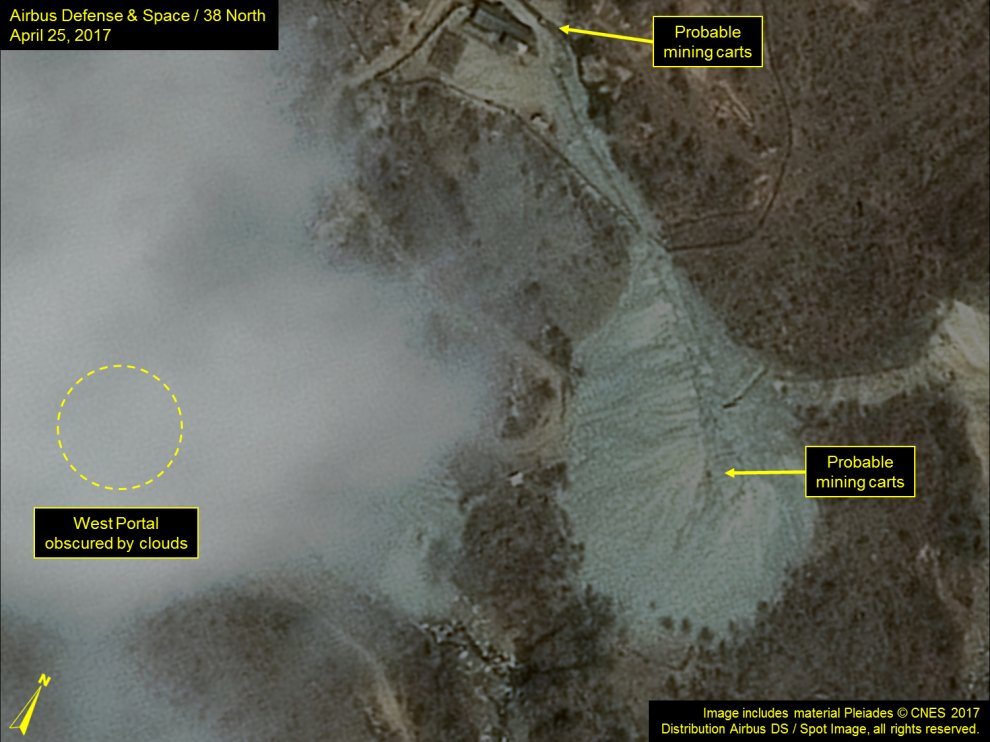 North Korea’s Punggye-ri Nuclear Test Site: Activity Continues Throughout the Site.
