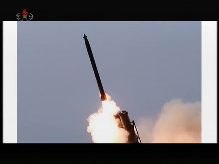Images of missile launch by KCNA