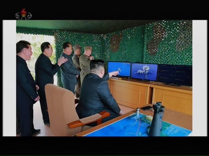 Images of missile launch by KCNA