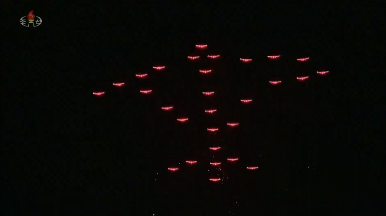 An-2 biplanes deliver the WPK logo in formation