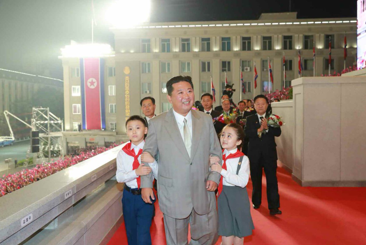 North Korean leader Kim Jong Un at the military parade