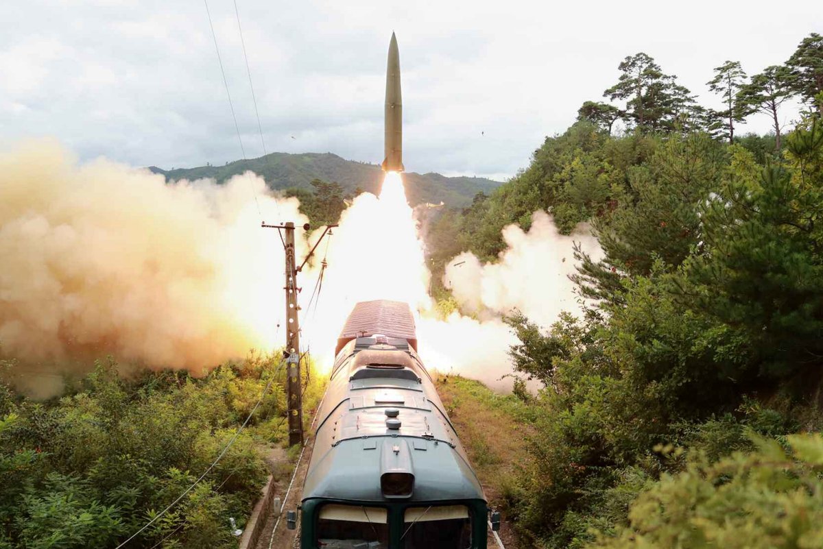 North Korea tested new train-mounted ballistic missiles for the first time, according to state media on Wednesday.  Pyongyang claims that at least one missile hit a target in the waters 800 kilometers (500 miles) off the east coast