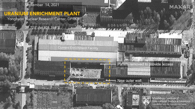 New satellite images reveal North Korea is expanding a key facility capable of enriching uranium for nuclear weapons: (CNN and Maxar)