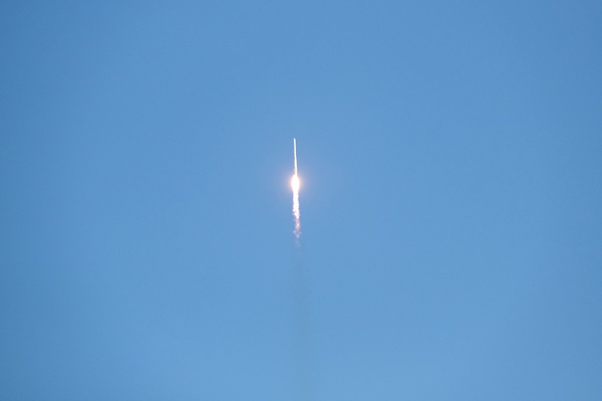 View from the Naro space center as South Korea's first fully domestically produced space launch rocket took off moments ago. It's still on its way carrying a dummy satellite into orbit