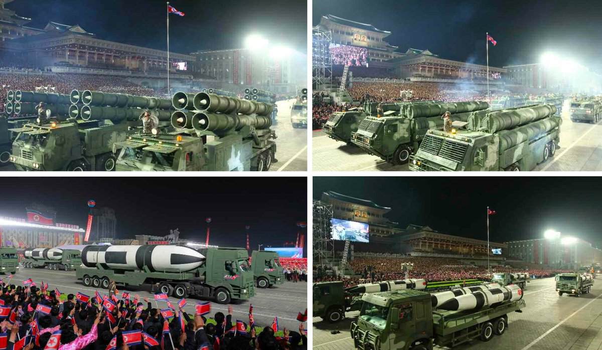 More photos of the military parade held on Monday night in North Korea, first revealed on Rodong Sinmun newspaper at noon KST