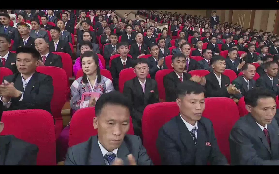 North Korean TV airs video and audio of the leader's sister Kim Yo Jong giving a speech for the first time. The audience is shown crying as she says Kim Jong Un had a fever during the COVID19 outbreak and as she threatens South Korean authorities with extermination