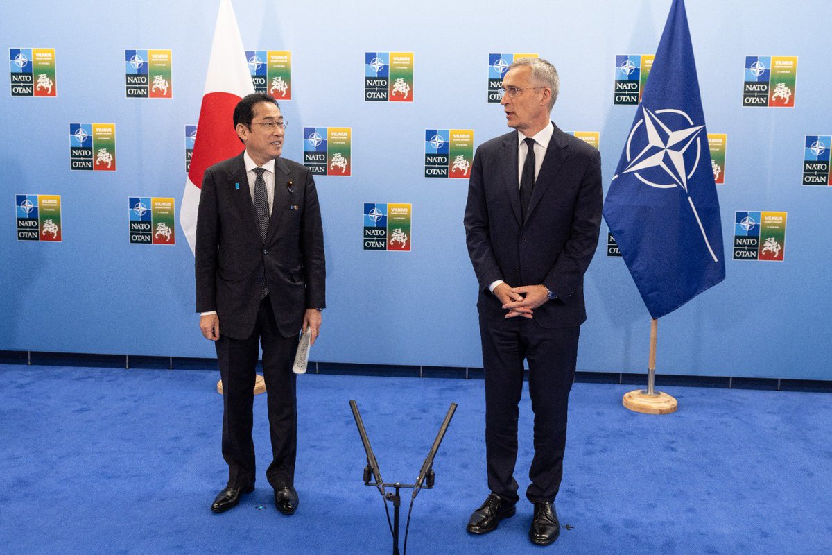 Meeting with Japanese Prime Minister @kishida230 at the NATOSummit, @NATO Secretary General @jensstoltenberg condemned North Korea’s latest missile test, saying this violates international norms and multiple UN Security Council resolutions