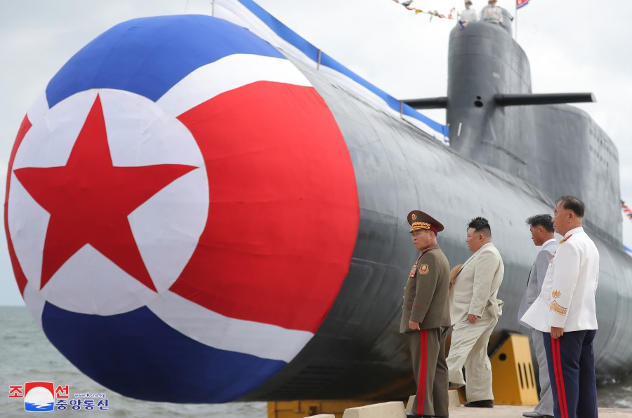 North Korea launch new missile submarine
