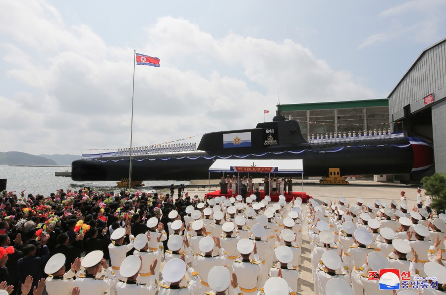 North Korea launch new missile submarine