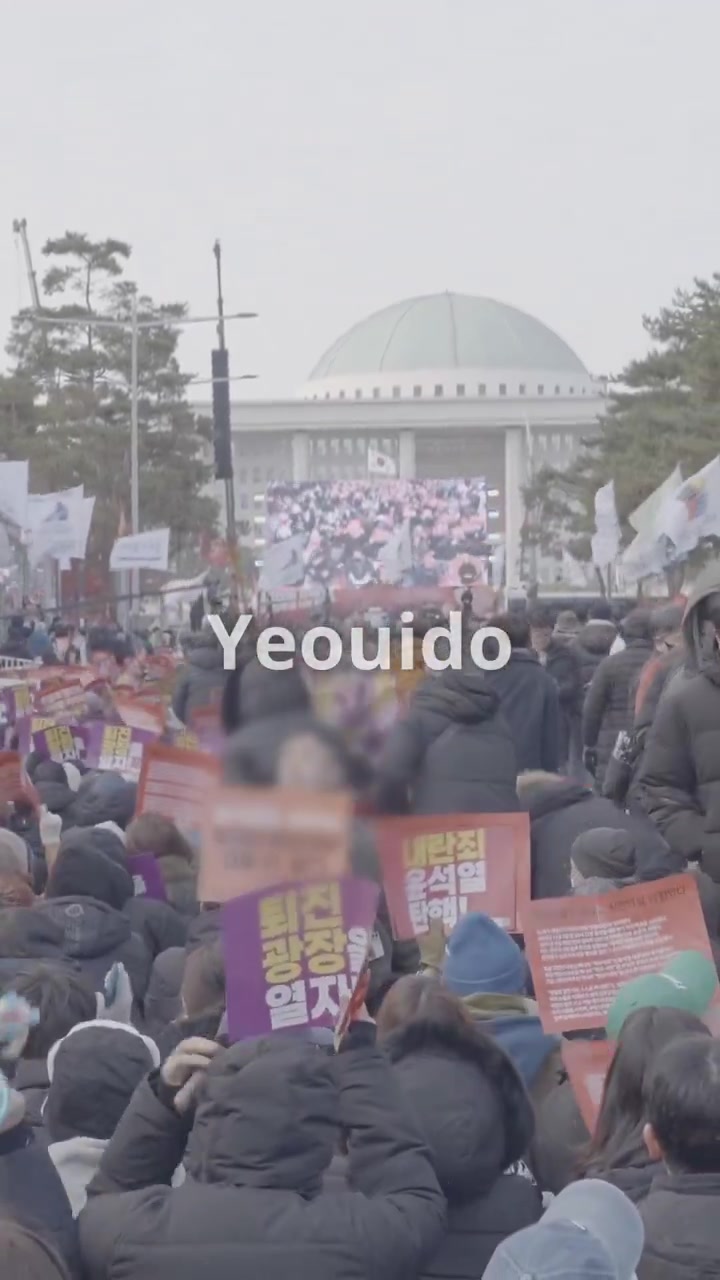 On Saturday, ahead of the vote to impeach President Yoon Suk Yeol, those in favor and against the motion gathered in Seoul. In front of the National Assembly in Yeouido, protesters called for the president's impeachment