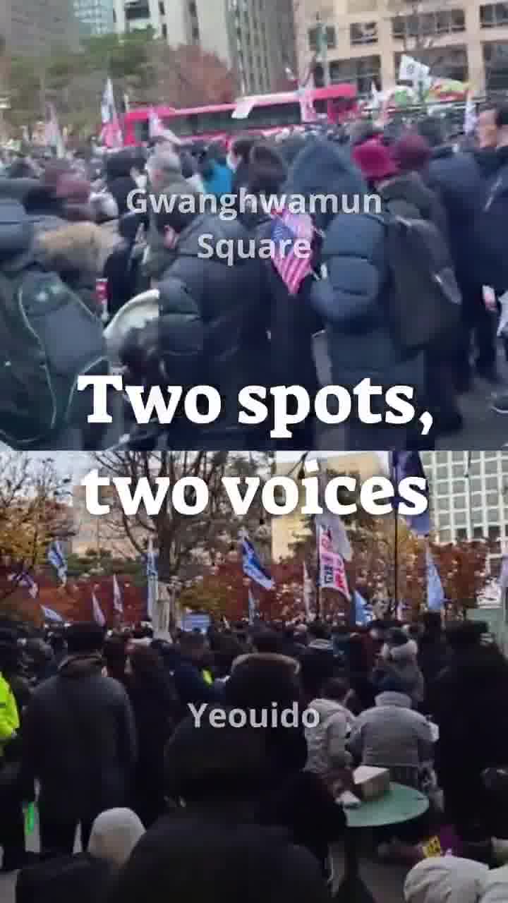 On Saturday, ahead of the vote to impeach President Yoon Suk Yeol, those in favor and against the motion gathered in Seoul. In front of the National Assembly in Yeouido, protesters called for the president's impeachment