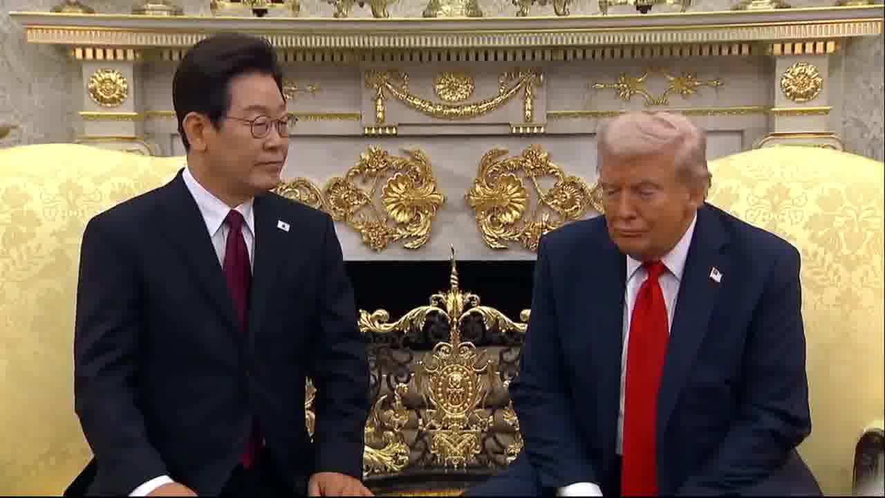 President Lee Jae Myung tells @POTUS that the situation on the Korean peninsula was stable during his first term, but that North Korea further developed its nuclear capabilities under Biden. They would not have done that if I were President. I completely agree with you.