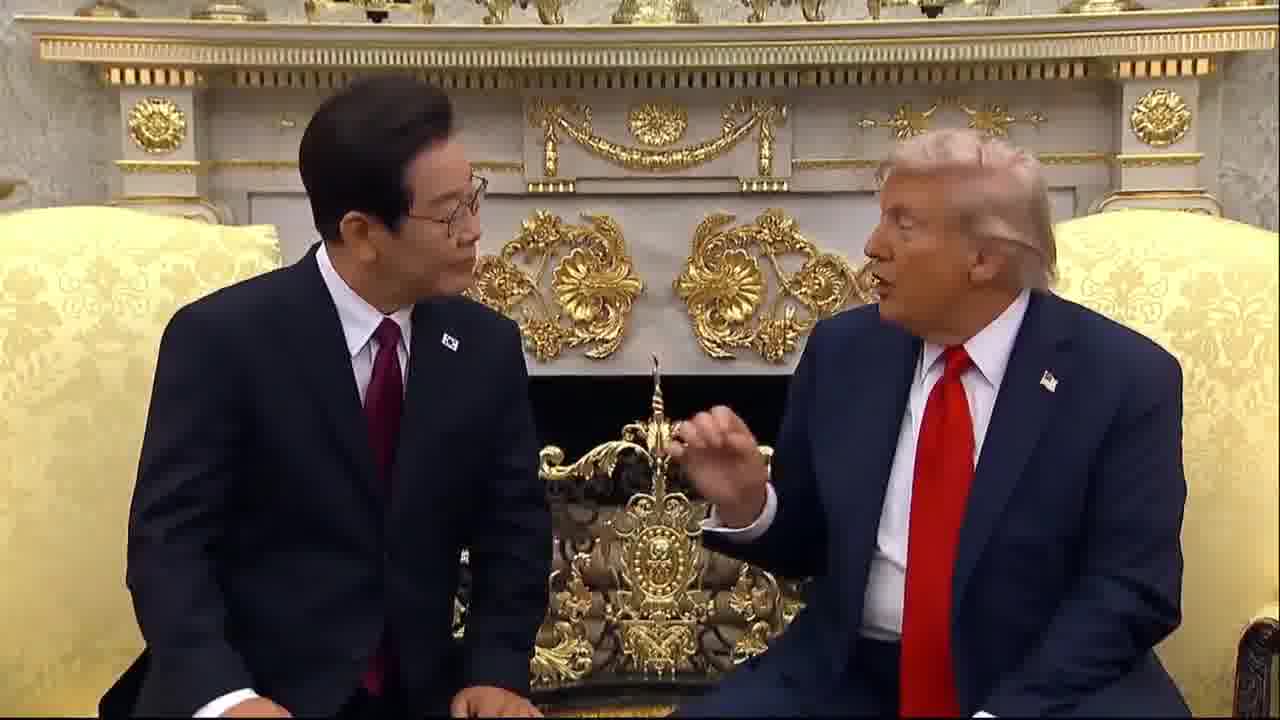 President Lee Jae Myung tells @POTUS that the situation on the Korean peninsula was stable during his first term, but that North Korea further developed its nuclear capabilities under Biden. They would not have done that if I were President. I completely agree with you.